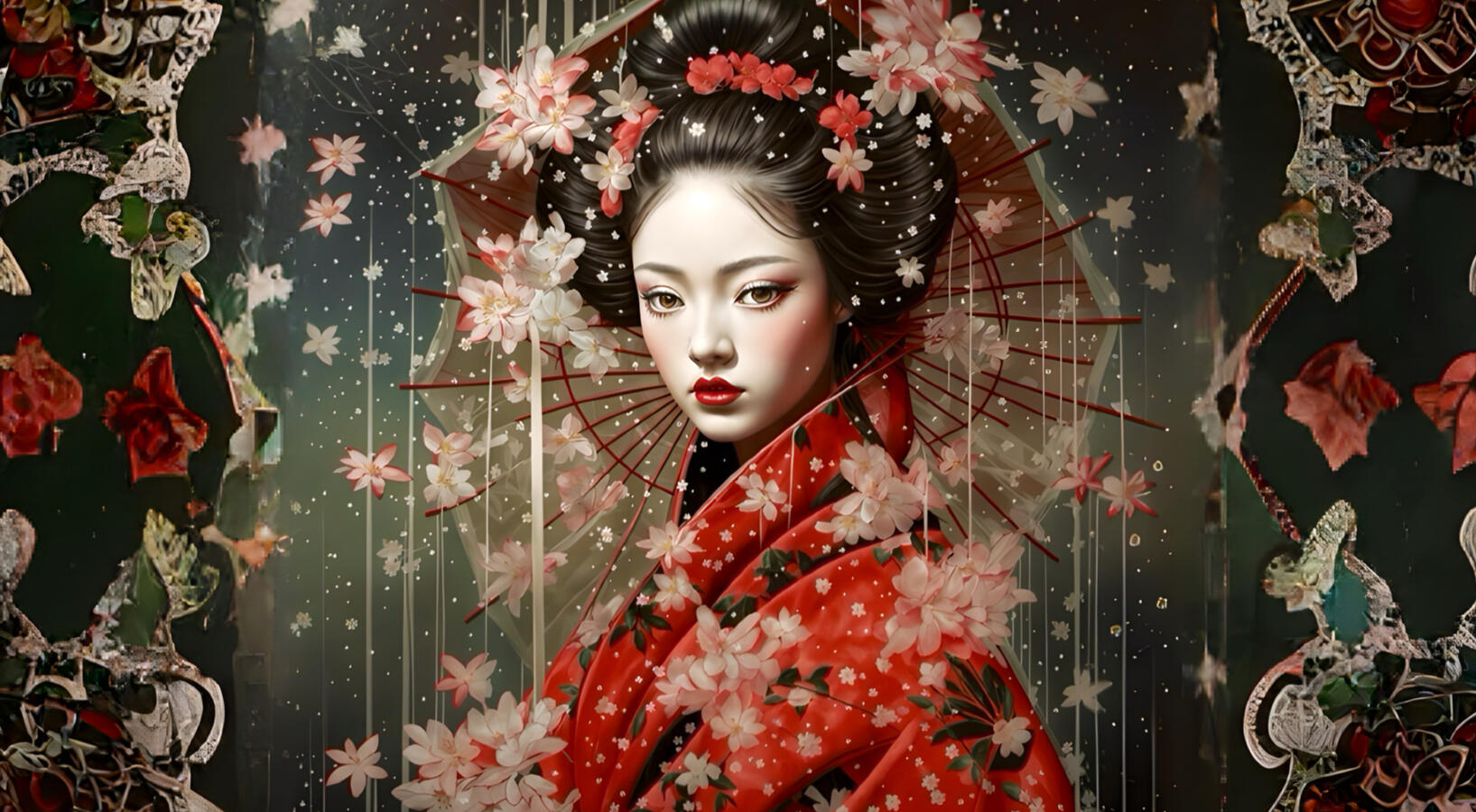 Geisha in Winter